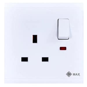 فيش ثلاثي بمفتاح مع لمبه