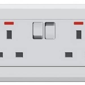 فيش كهربائي مزدوج جداري 13 امبير